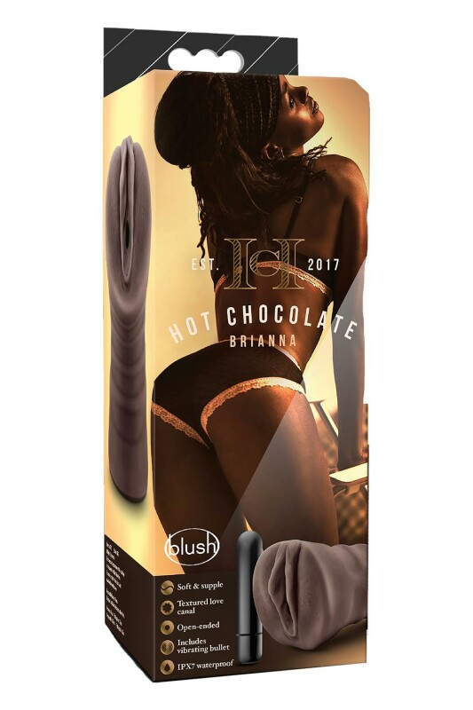 Мастурбатор вагіна реалістичний з вібро Hot Chocolate Brianna Chocolate - Изображение 1