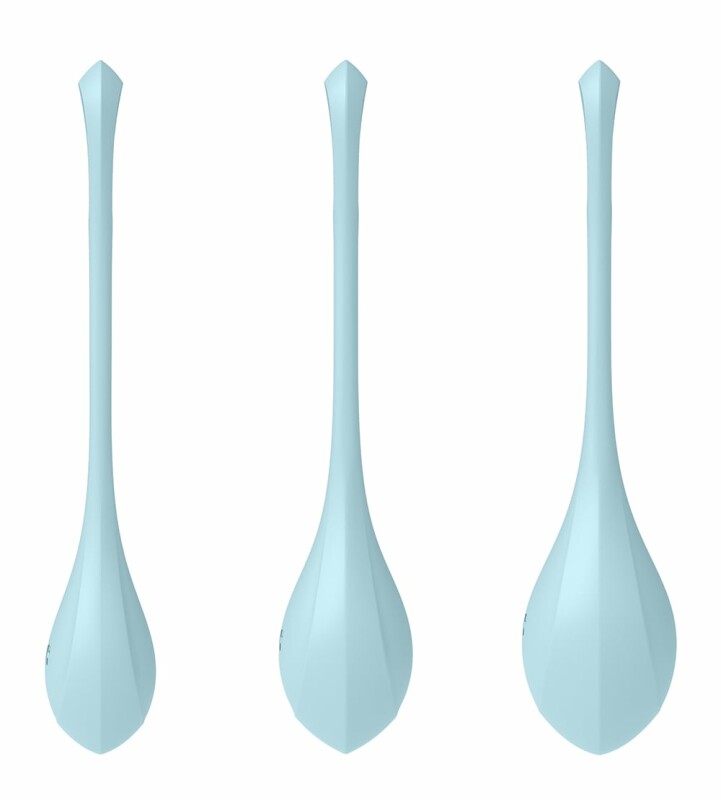 Набір вагінальних кульок Satisfyer Yoni Power 2 блакитні, 3 шт - Изображение 2