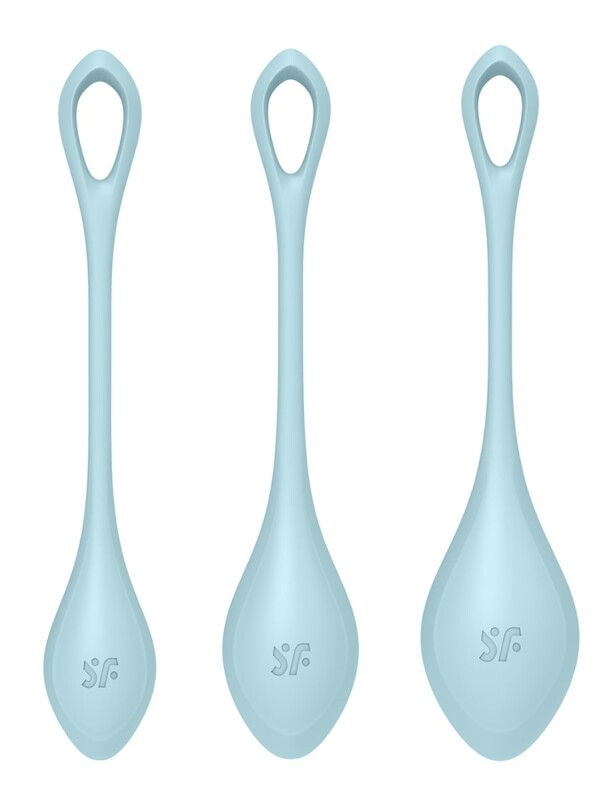 Набір вагінальних кульок Satisfyer Yoni Power 2 блакитні, 3 шт