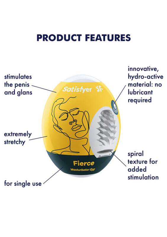 Набір мастурбаторів, що самозмащуються Satisfyer Masturbator Egg Bubble Fierce, 3 шт - Изображение 4