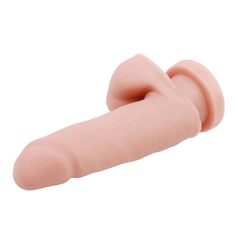 Фалоімітатор реалістичний Dreamtoys Mr Dixx 5.7 на присосці, бежевий, 14 х 2.8 см - Изображение 5