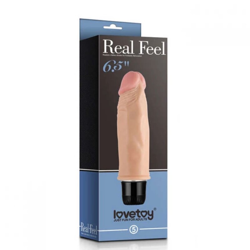 Вібратор реалістичний Lovetoy, бежевий, 13 х 4 см - Изображение 1