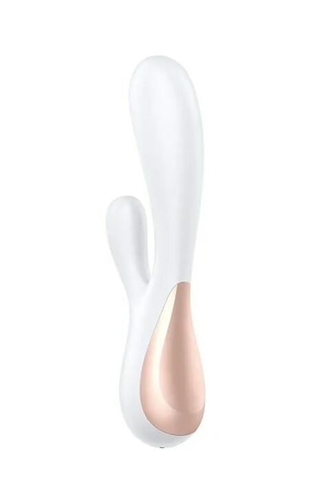 Вібратор-кролик Satisfyer Mono Flex з додатком, білий, 20.4 х 4 см - Изображение 3