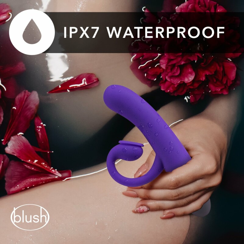 Вібратор-кролик із вакуумною стимуляцією Blush Oh Bunny, фіолетовий, 19.6 х 3.1 см - Зображення 6