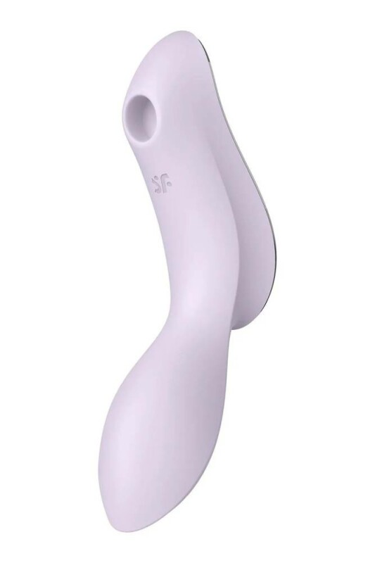 Вібратор подвійний Satisfyer Curvy Trinity 2 з вакуумною стимуляцією, фіолетовий, 16.8 х 4.4 см - Зображення 3