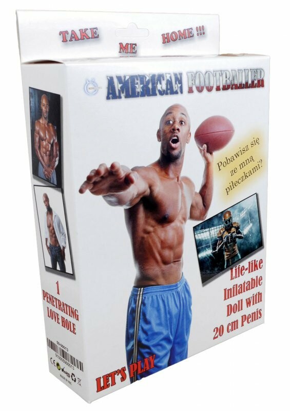 Секс-лялька American Footballer, 1 отвір, коричнева, 160 см - Зображення 4