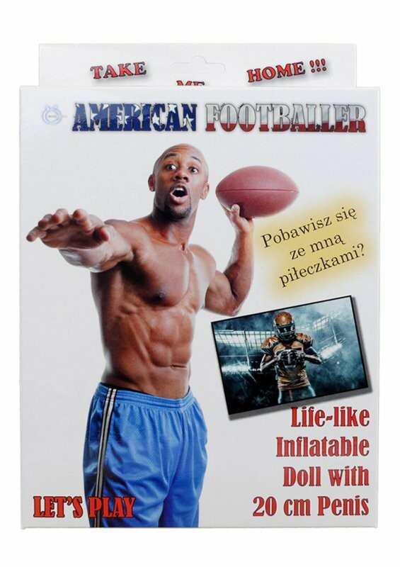 Секс-лялька American Footballer, 1 отвір, коричнева, 160 см - Зображення 5
