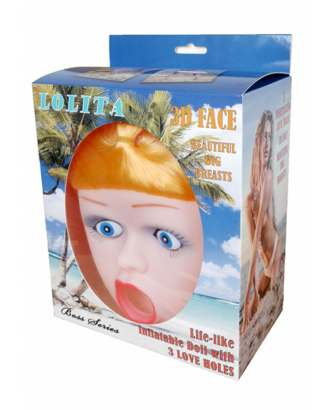 Лялька для сексу LOLITA з 3D обличчям, 3 отвори, 165 см