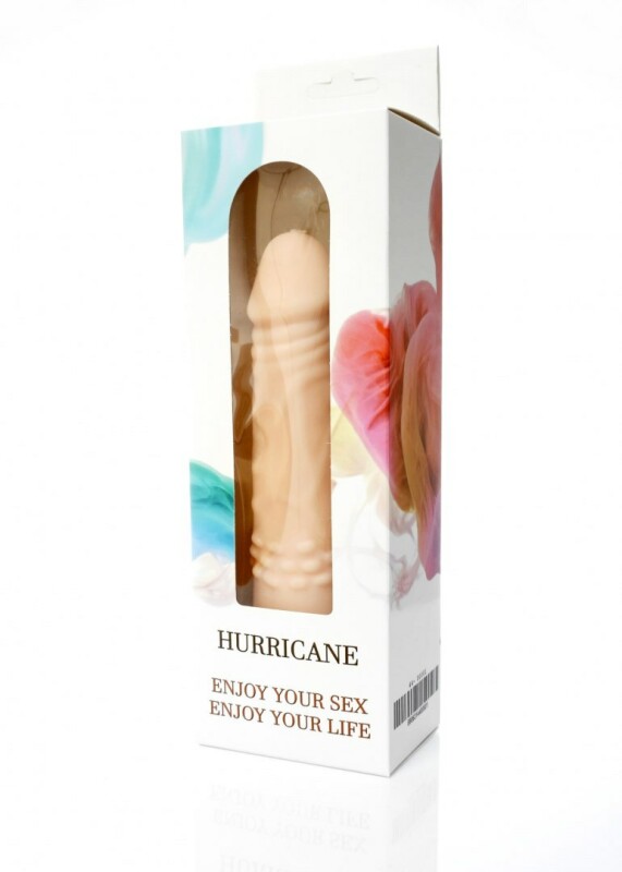 Вібратор реалістичний кібершкіра HURRICANE, 18.5 см х 4.5 см - Зображення 1