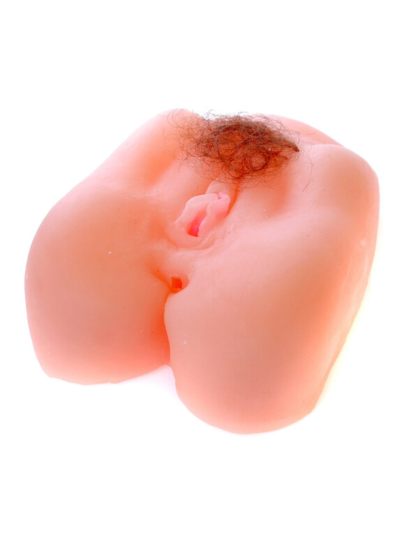 Мастурбатор кібершкіра з вібрацією 2 отвори Vagina &amp; Anus - Изображение 4