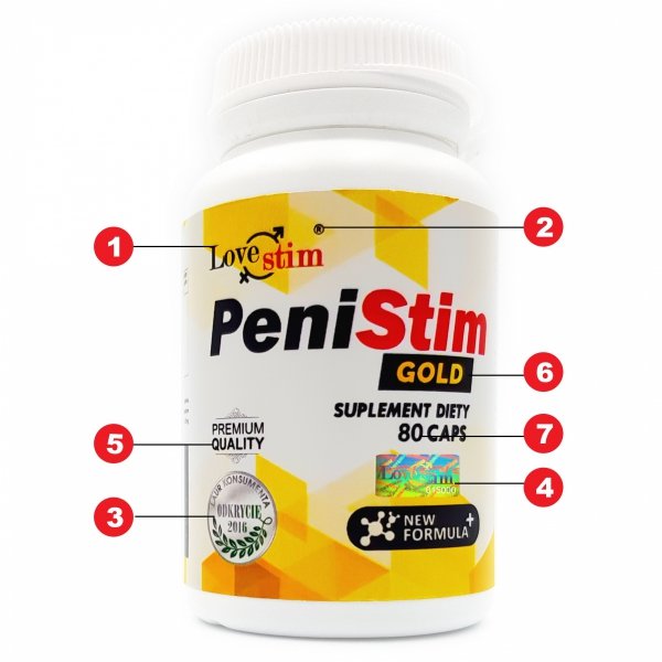 Пігулки для покращення потенції та ерекції PeniStim Gold, 80 шт. - Зображення 2