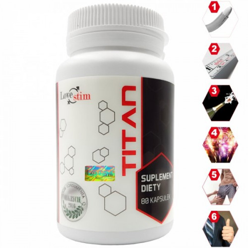 Таблетки для посилення ерекції та потенції LoveStim Tytan, 80 шт - Зображення 2