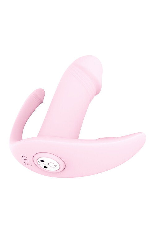 Потрійний вібратор реалістичний Dream Toys з дистанційним пультом рожевий, 9.7 х 2.8 см - Зображення 6