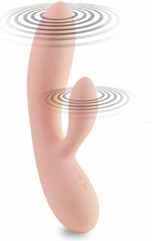 Вібратор-кролик FeelzToys Lea, персиковий, 20 х 3.7 см - Изображение 3