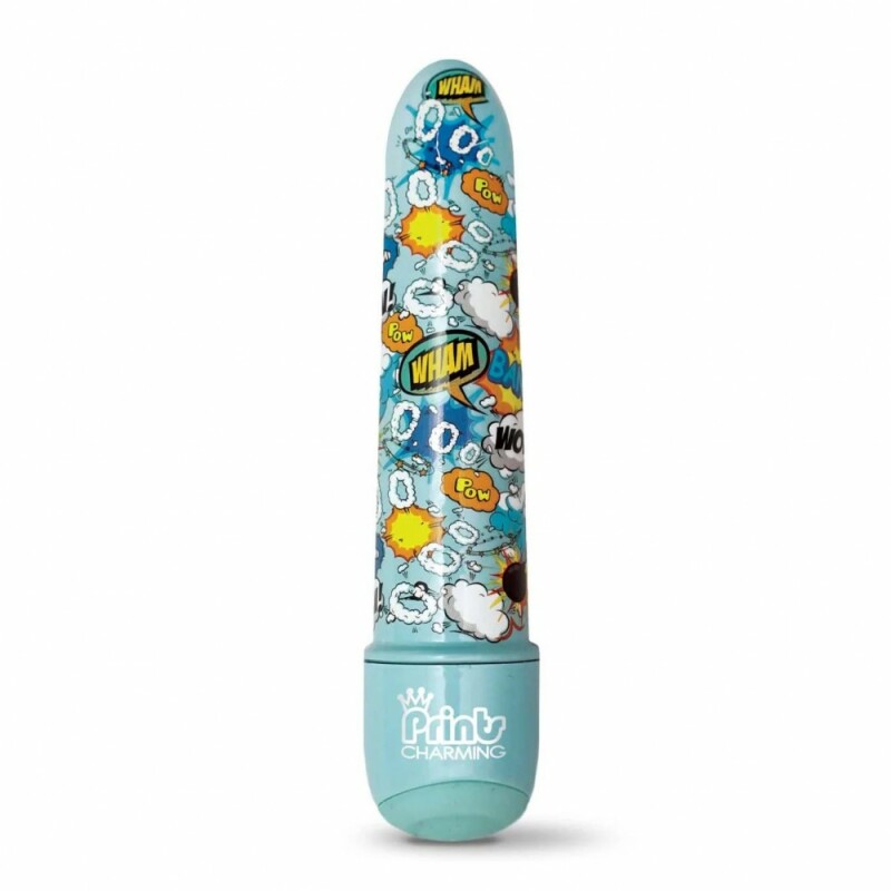 Міні-вібратор із принтом Prints Charming Pop Tease мультиколор, 12.7 см х 2.5 см
