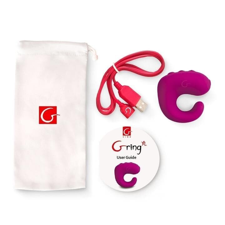 Вібратор на палець Gring XL від Gvibe, силіконовий, рожевий - Изображение 2