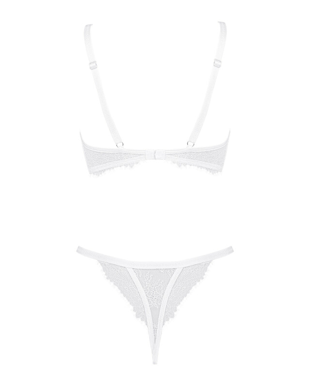 Сексуальний комплект Obsessive Bianelle S/M, білий - Зображення 4