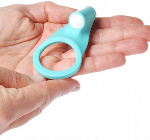 Ерекційне кільце з вібрацією FeelzToys, блакитне - Изображение 4