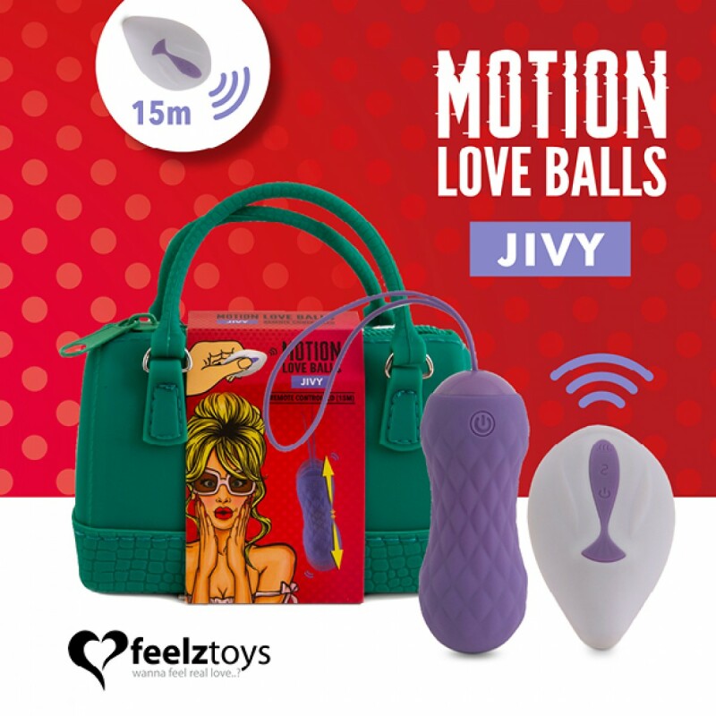 Віброяйце з дистанційним пультом керування FeelzToys Jivy, фіолетове, 8.3 х 3.2 см - Зображення 5