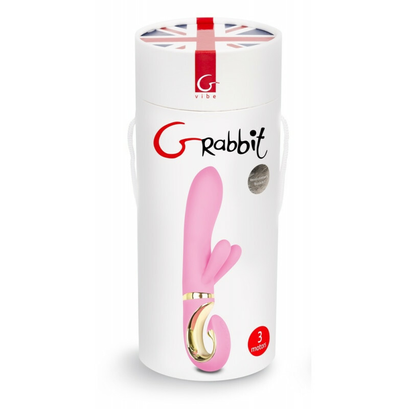 Вібратор-кролик G-Vibe із силікону, рожевий, 23.5 см х 4 см - Зображення 1