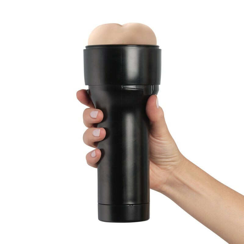 Мастурбатор реалістичний Feel Stroker Kiiroo, з кібершкіри, бежевий, 22.3 х 8.5 см - Зображення 4