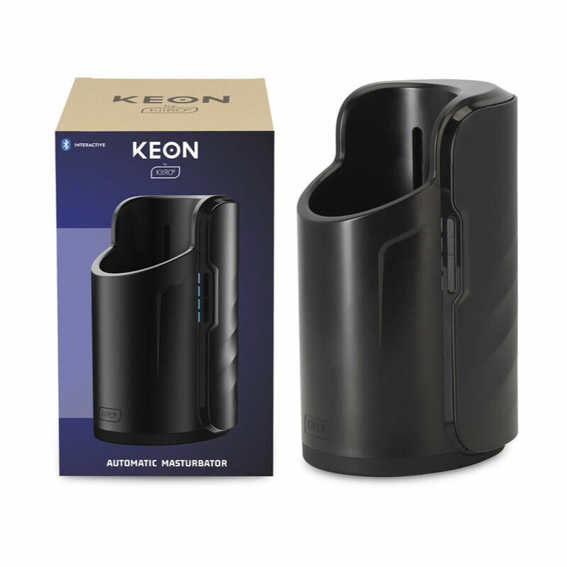 Автоматична база для мастурбатора Keon by KIIROO інтерактивна, чорного кольору