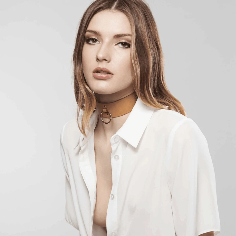 Нашийник з повідцем Maze від Bijoux Indiscrets, коричневого кольору - Зображення 5