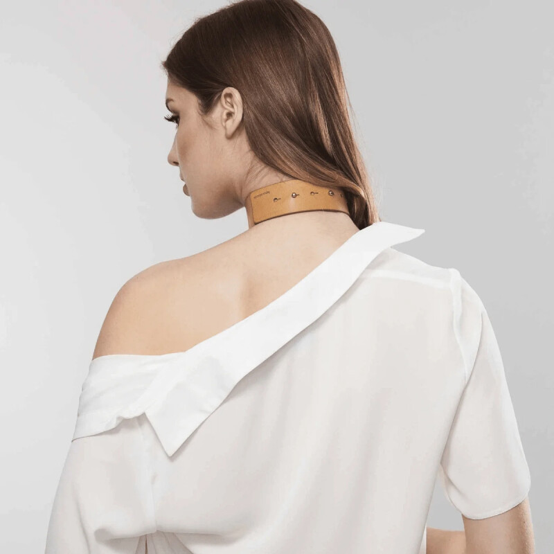 Нашийник з повідцем Maze від Bijoux Indiscrets, коричневого кольору - Зображення 6