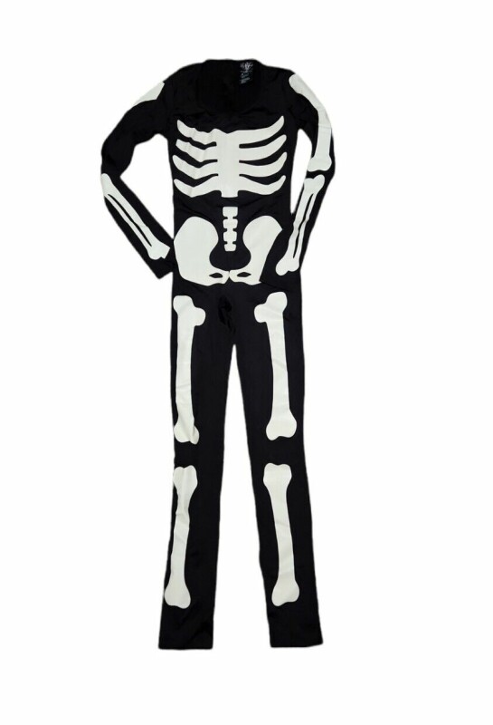 Комбінезон з принтом Leg Avenue Skeleton, що світиться у темряві, чорний, S - Зображення 5