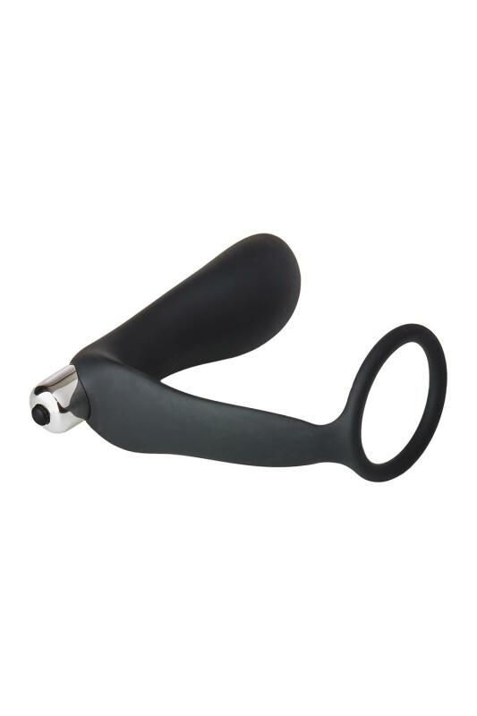 Вібромасажер простати Dream Toys Fantasstic з ерекційним цільцем, чорний, 12 х 3.4 см - Изображение 3