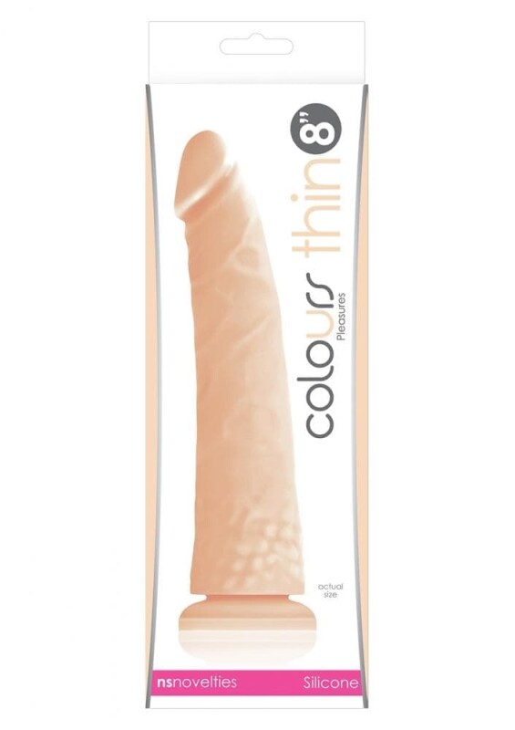 Фалоімітатор на присосці реалістичний Colours Pleasure, бежевий, 20 см х 3.7 см - Зображення 1