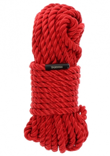 Бондажна мотузка Taboom Bondage Rope, 10 м х 7 мм, червона - Зображення 1
