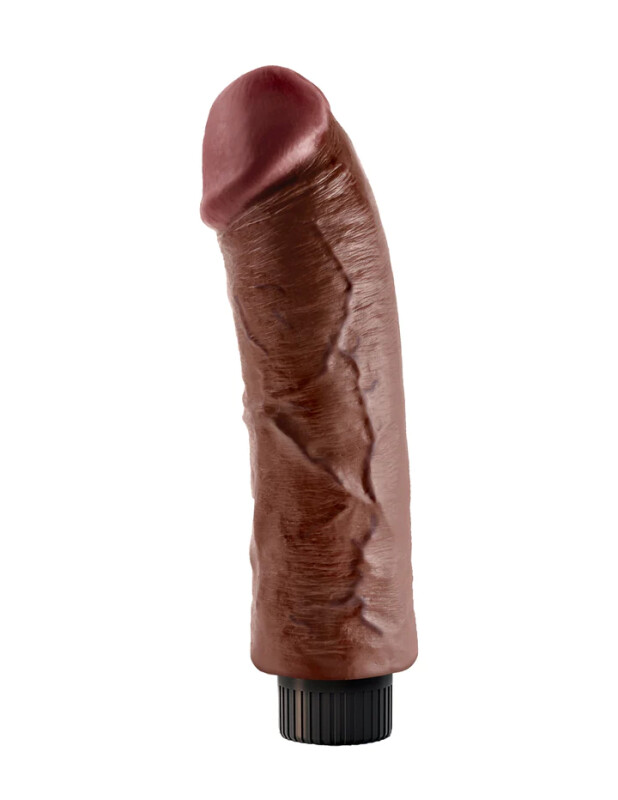 Вібратор реалістичний на присосці Pipedream King Cock коричневий, 21.6 х 4.8 см - Изображение 5