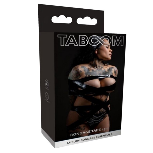 Бондажна стрічка Taboom, чорна, 15 м