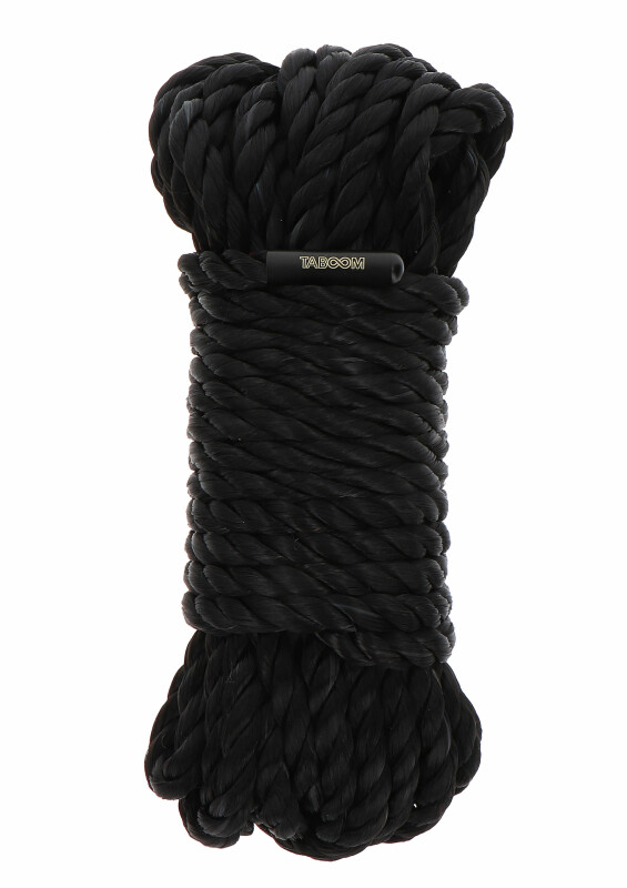 Бондажна мотузка Taboom Bondage Rope, 10 м х 7 мм, чорна - Зображення 1