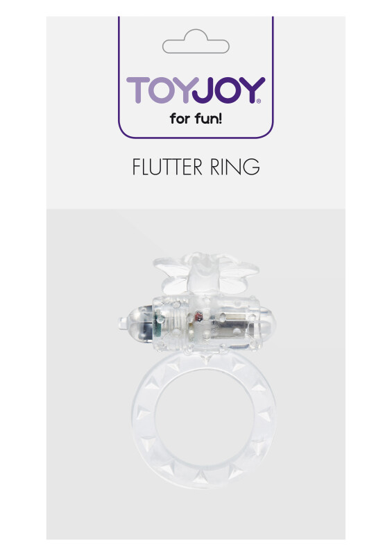 Ерекційне кільце з вібрацією ToyJoy, прозоре, 4.5 см - Изображение 1