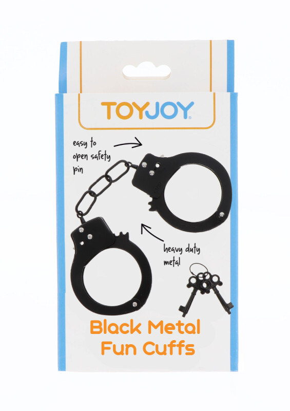 Наручники на ланцюжку з ключами TOY JOY чорні - Зображення 1