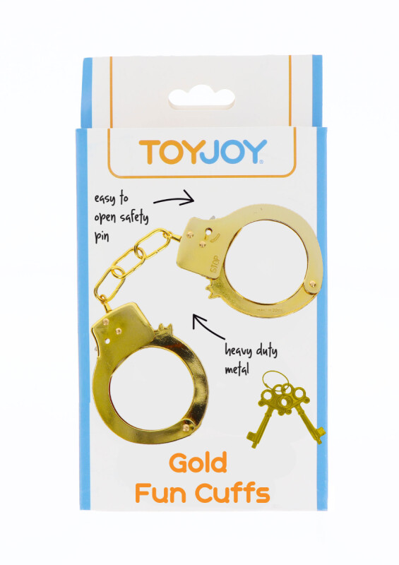 Наручники на ланцюжку з ключами TOY JOY золоті - Изображение 1