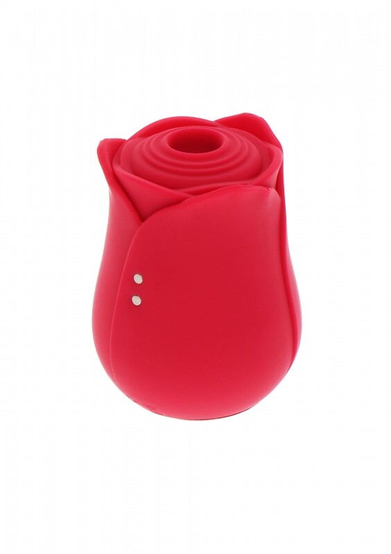 Вакуумний стимулятор Toy Joy Ravishing Rose у вигляді троянди, червоний, 7.5 х 5.6 см - Зображення 2