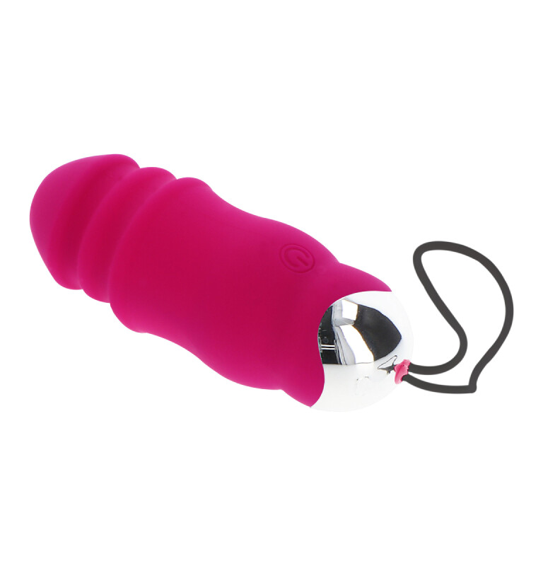 Віброяйце з фрикціями, з дистанційним пультом TOY JOY рожевий, 8.5 х 3 см - Зображення 2
