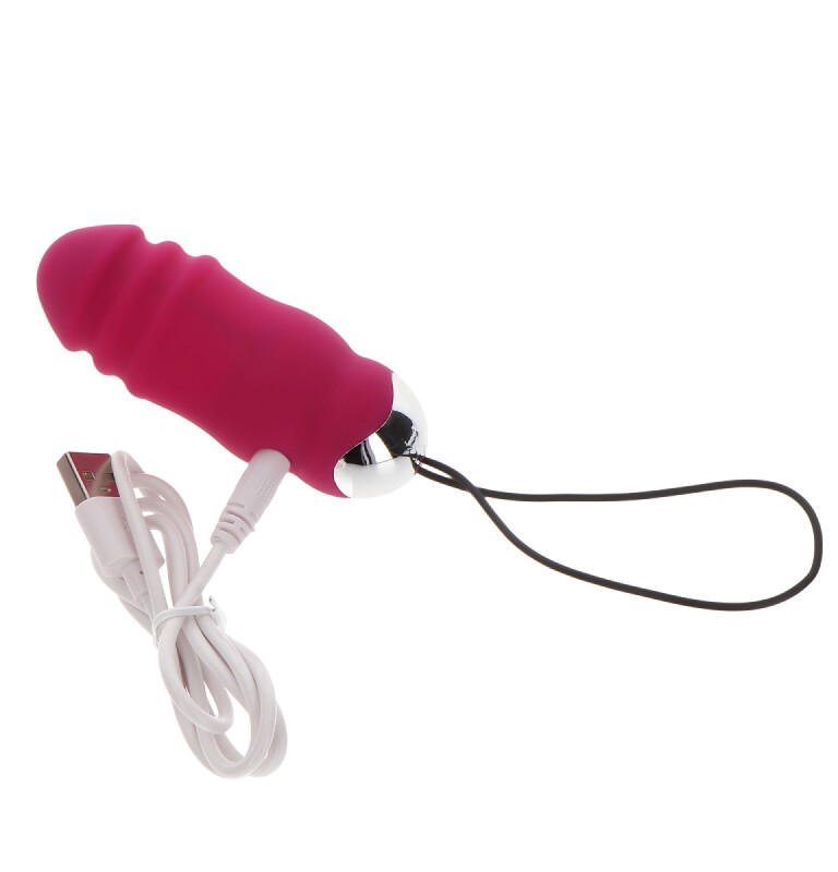 Віброяйце з фрикціями, з дистанційним пультом TOY JOY рожевий, 8.5 х 3 см - Зображення 5