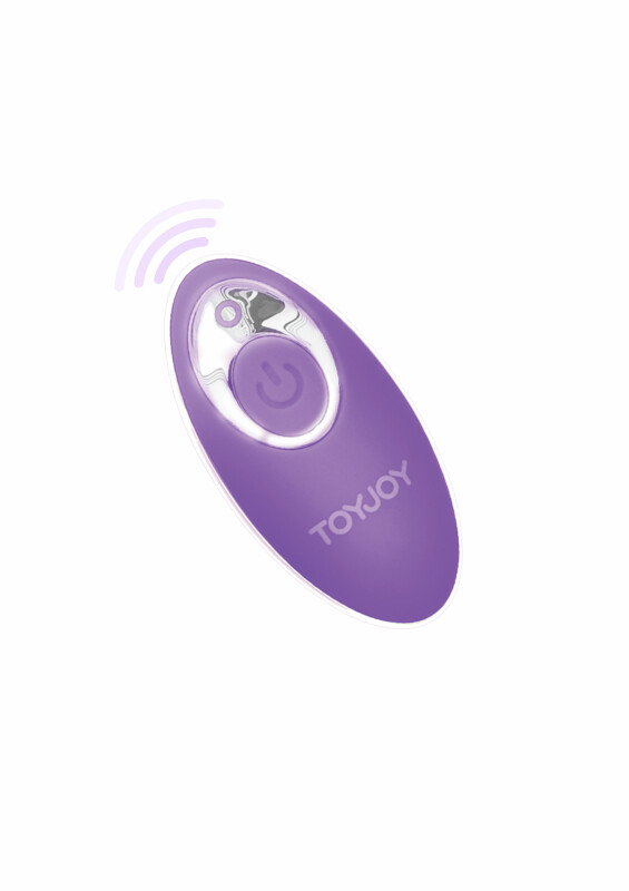 Віброяйце з ротацією TOY JOY з пультом, фіолетове, 8.9 х 3.1 см - Изображение 5