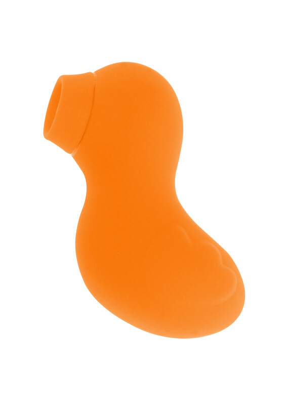 Вакуумний стимулятор Toy Joy Sexy Sucking Duckface у вигляді качки, помаранчевий, 8 х 3 см - Изображение 2