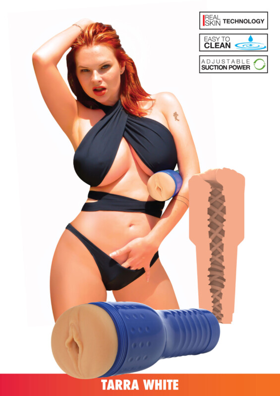 Мастурбатор вагіна в колбі Tarra White Legend Pussy бежевий, 26 х 8.5 см