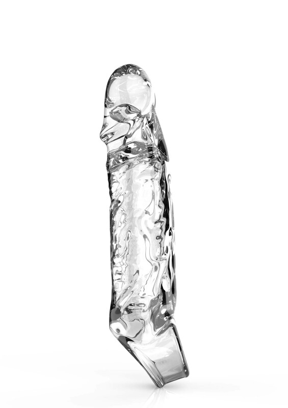 Подовжуюча насадка на пеніс Extension Sleeve Medium реалістична, 16 см х 3 см - Изображение 2