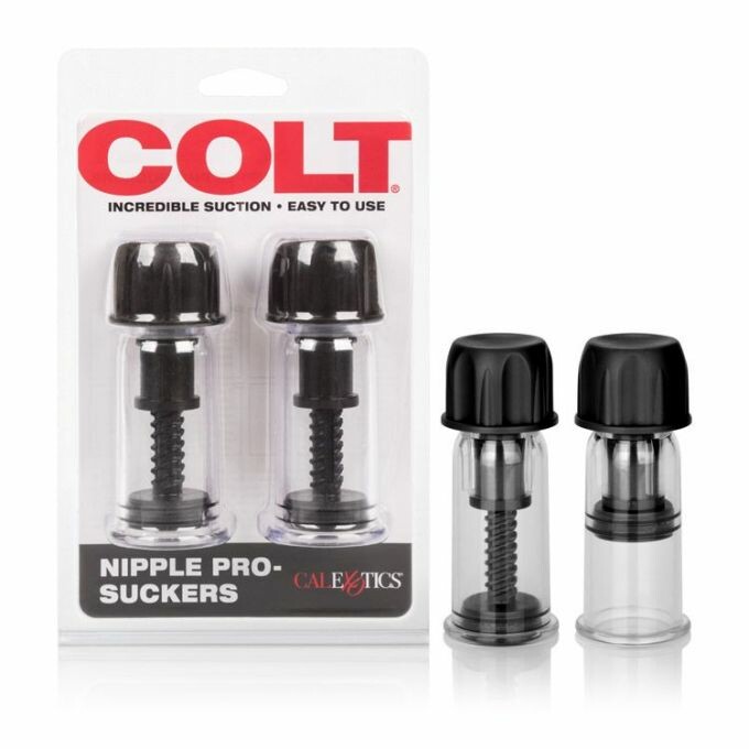 Помпи для сосків COLT Nipple Pro-Suckers чорні, 10 см х 2.8 см