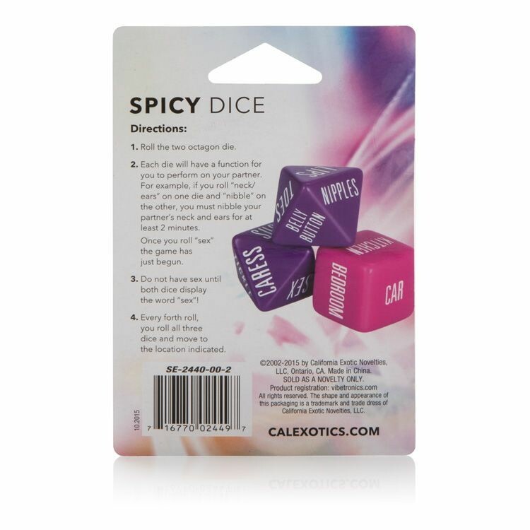 Еротична гра для пари California Exotic, 3 кубики - Зображення 8