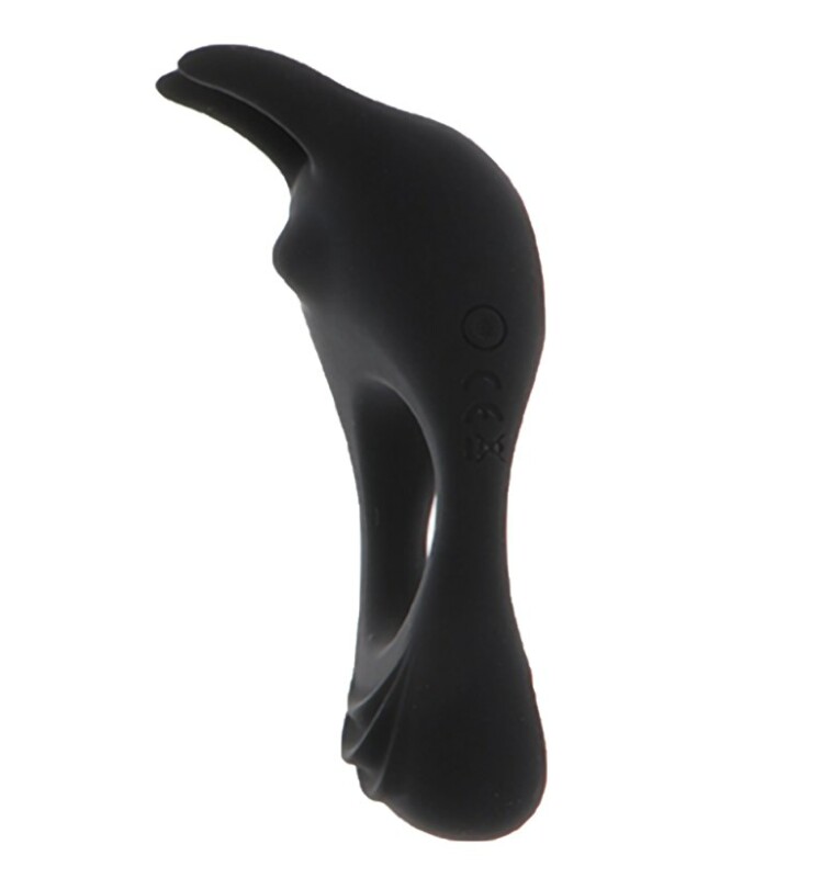 Ерекційне кільце з вібрацією Toy Joy, чорне, 10 х 4.8 см - Зображення 3