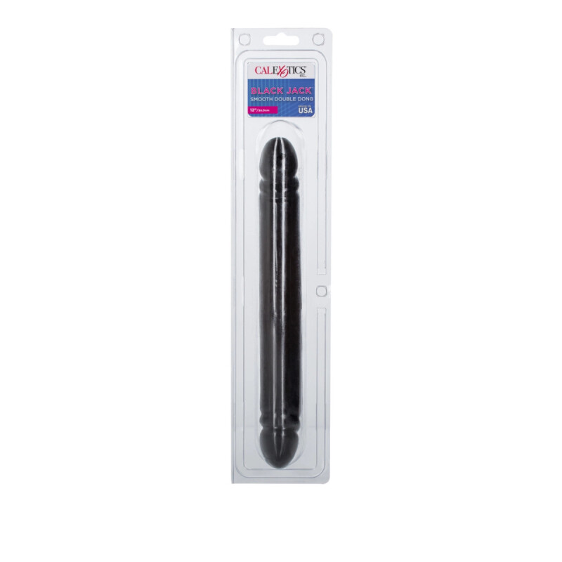Фалоімітатор двосторонній реалістичний California Exotic Novelties чорний, 30 х 4 см - Изображение 1