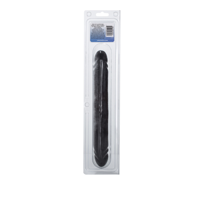 Фалоімітатор двосторонній реалістичний California Exotic Novelties чорний, 30 х 4 см - Изображение 5
